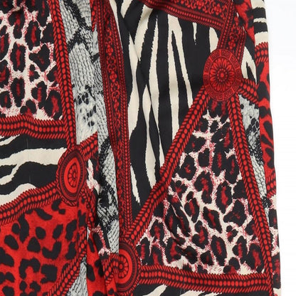 cameo rose Womens Red Animal Print  Trousers  Size 12