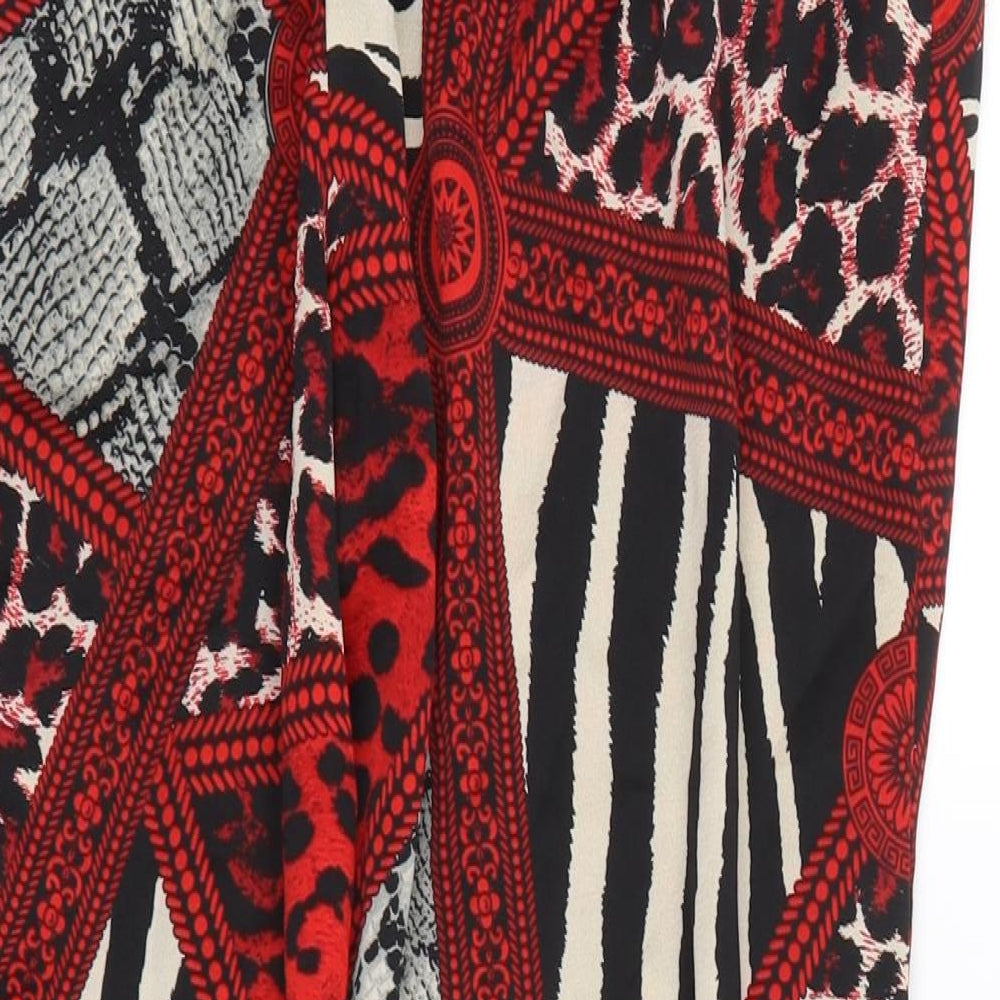 cameo rose Womens Red Animal Print  Trousers  Size 12