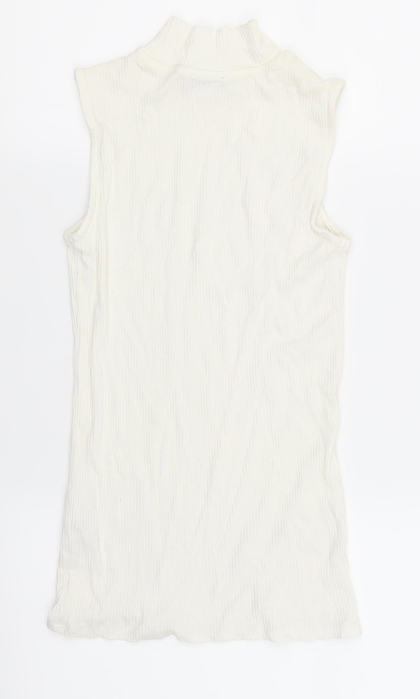 Womens UK Size 6 F&F White Basic T-Shirt