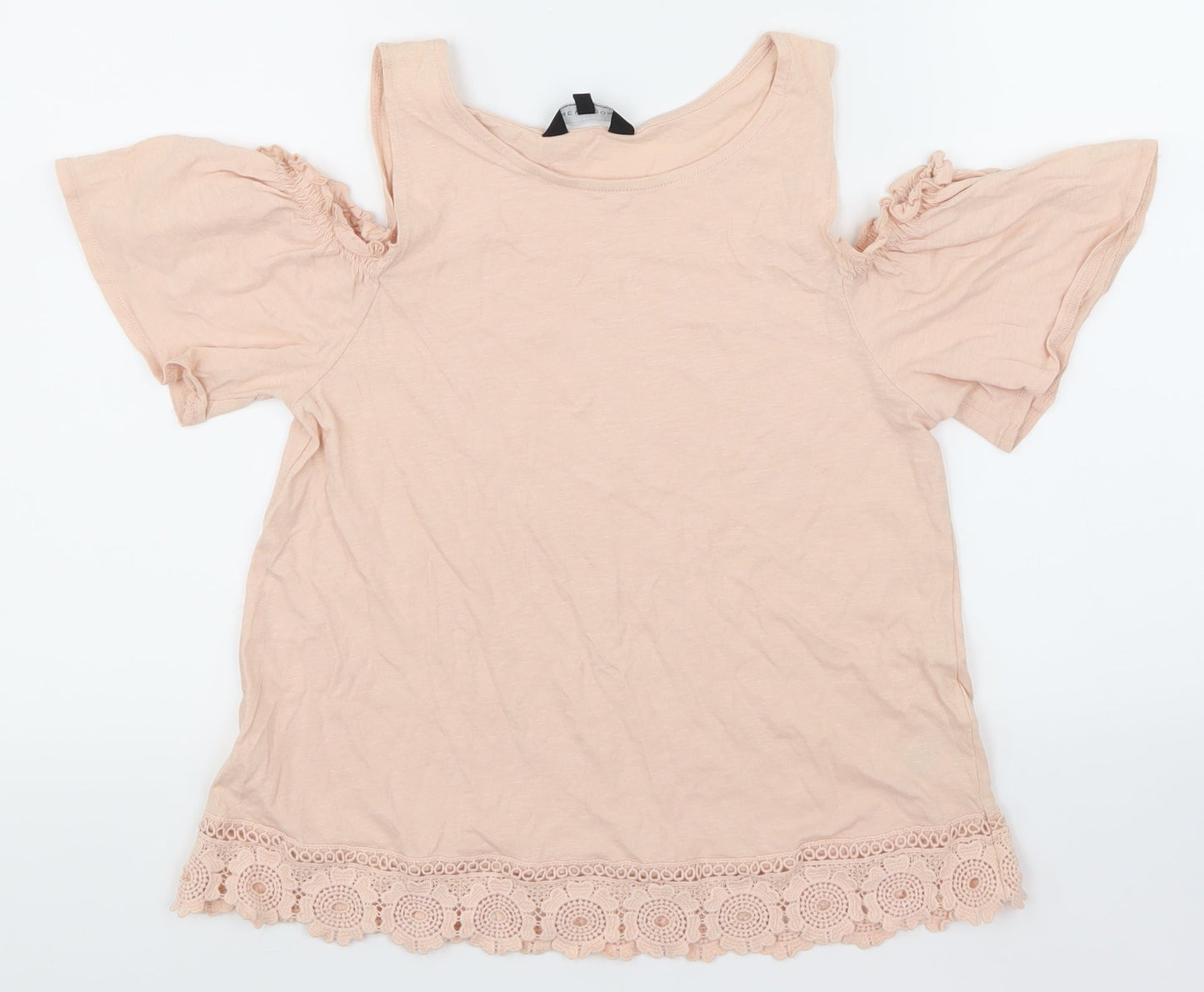 Womens UK Size 12 NewLook Ivory Basic T-Shirt