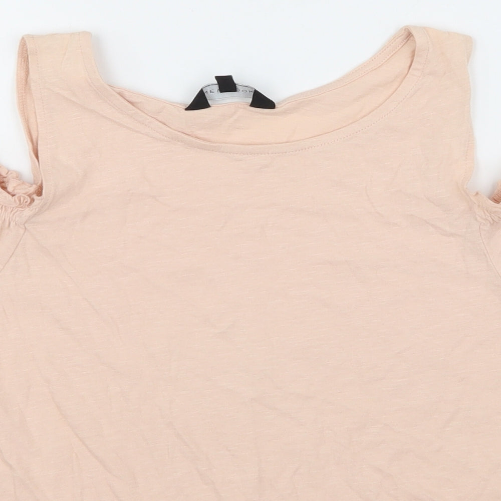 Womens UK Size 12 NewLook Ivory Basic T-Shirt