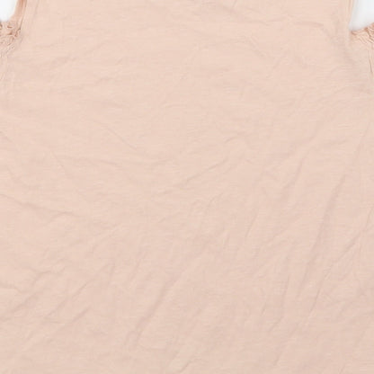 Womens UK Size 12 NewLook Ivory Basic T-Shirt