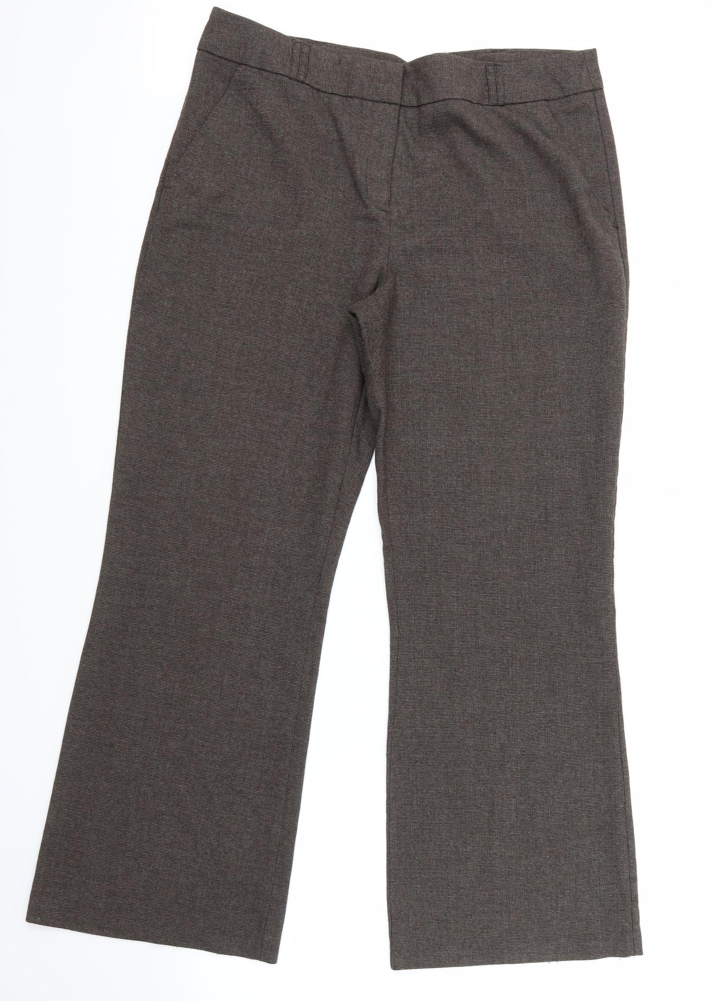 Womens UK Size 16 Moda Regular Fit  Brown Trousers