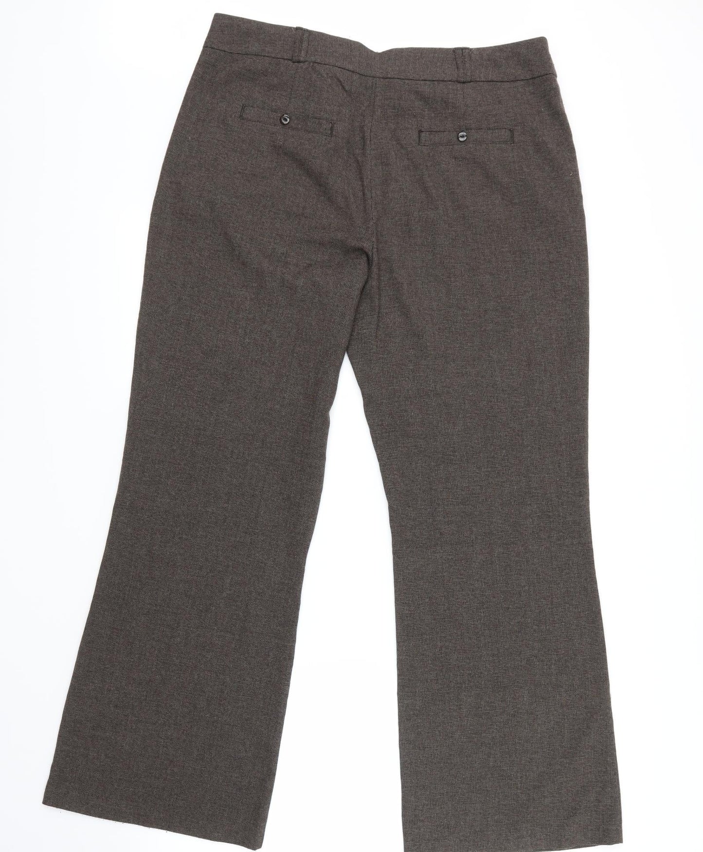 Womens UK Size 16 Moda Regular Fit  Brown Trousers