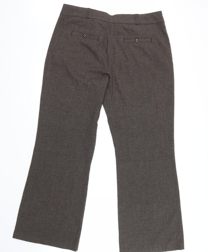 Womens UK Size 16 Moda Regular Fit  Brown Trousers