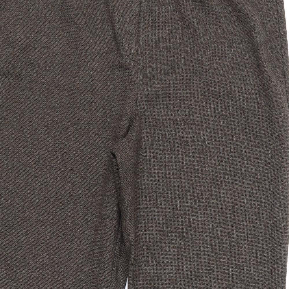 Womens UK Size 16 Moda Regular Fit  Brown Trousers