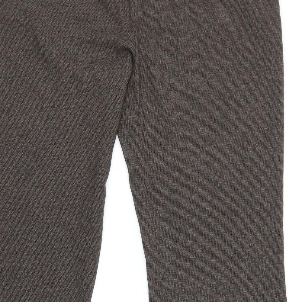 Womens UK Size 16 Moda Regular Fit  Brown Trousers
