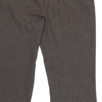 Womens UK Size 16 Moda Regular Fit  Brown Trousers