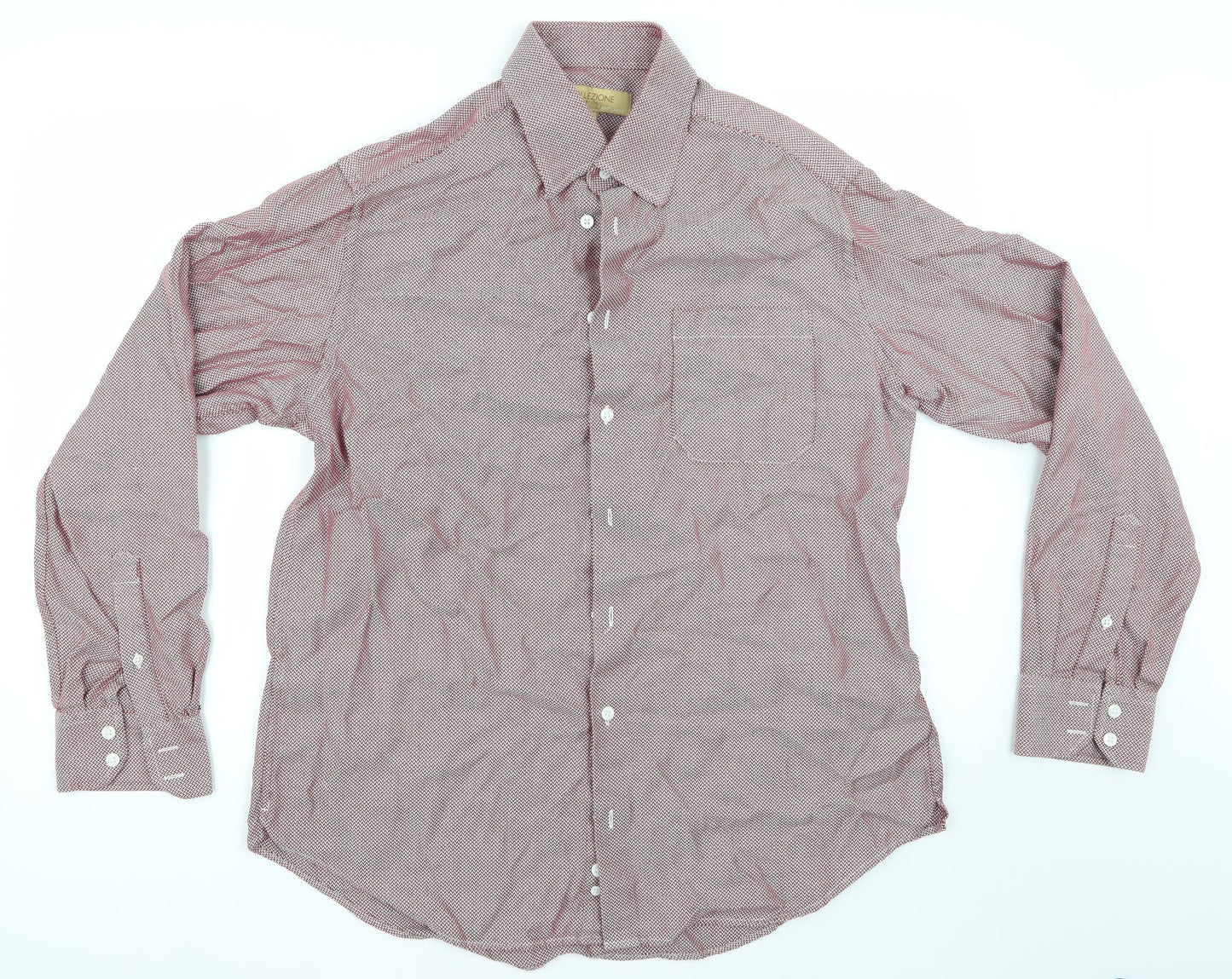 Mens UK Size L collezione Purple  Button-Up Long Sleeve Casual Shirt