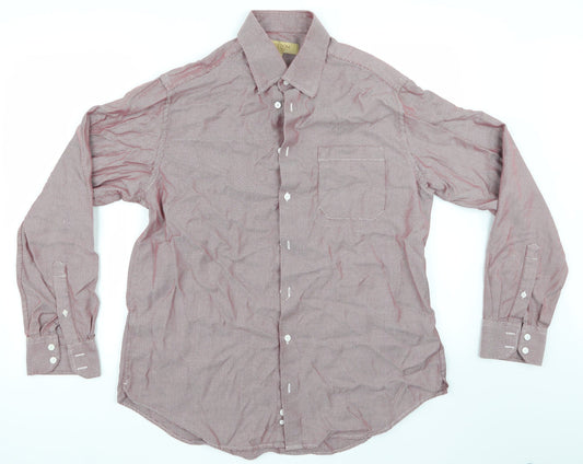 Mens UK Size L collezione Purple  Button-Up Long Sleeve Casual Shirt
