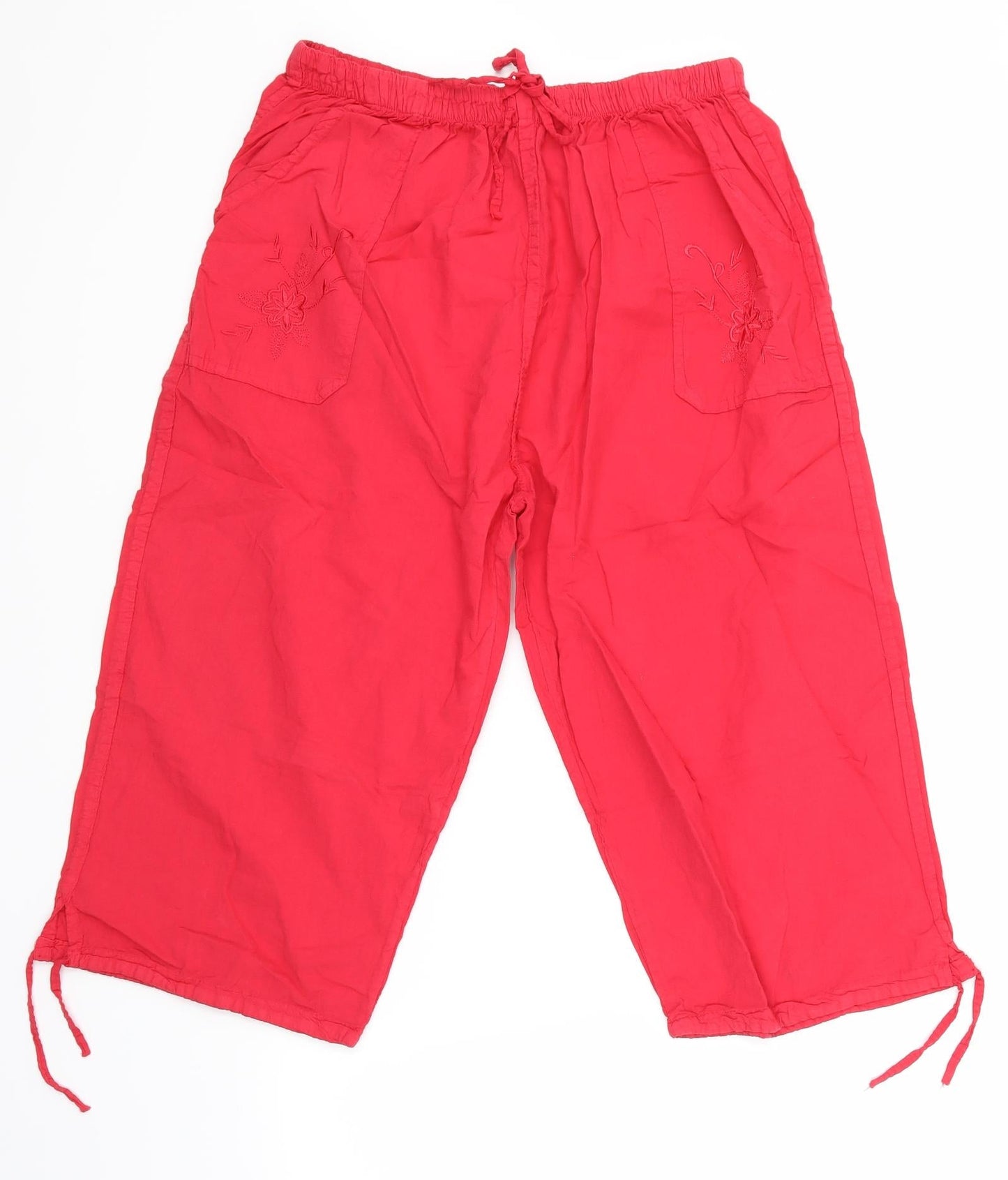 eliane Womens Red   Mom Shorts One Size