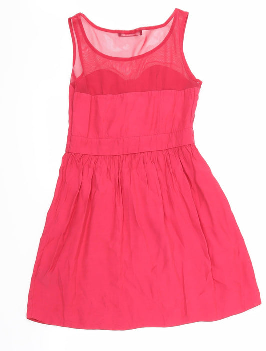 Miss Selfridge Womens Pink   Skater Dress  Size 8