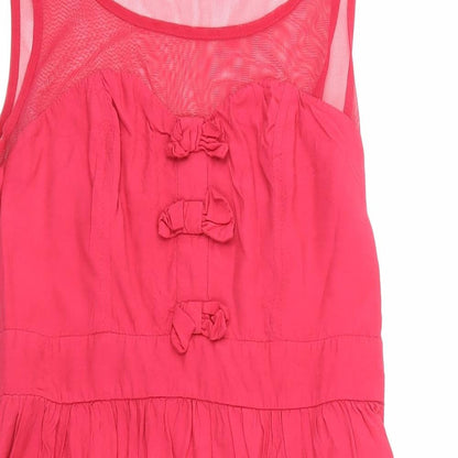 Miss Selfridge Womens Pink   Skater Dress  Size 8
