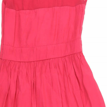 Miss Selfridge Womens Pink   Skater Dress  Size 8