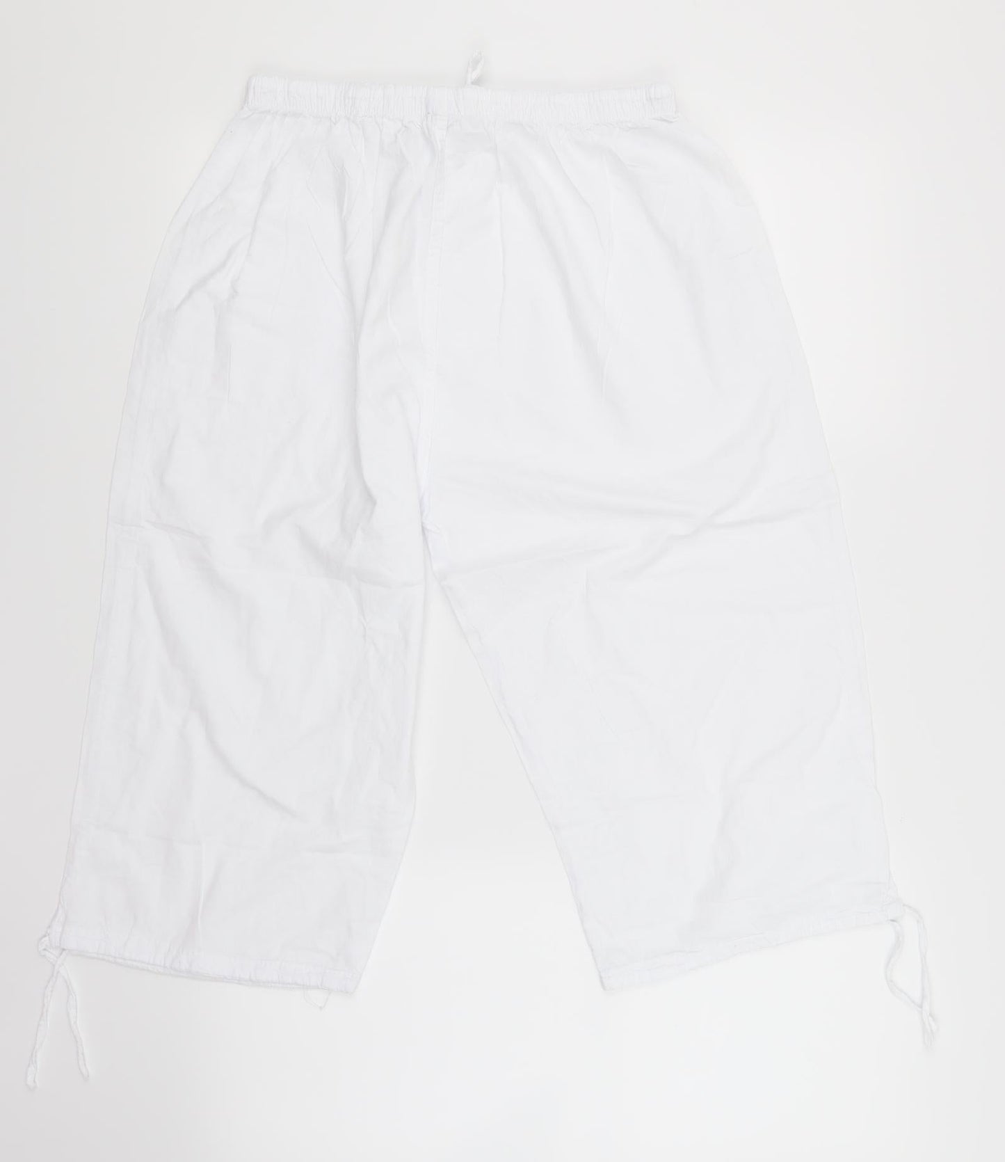 eliane Womens White   Boyfriend Shorts Size XL