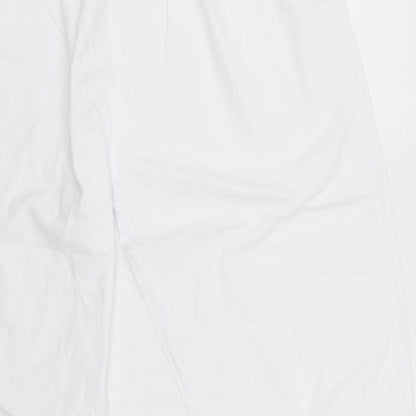 eliane Womens White   Boyfriend Shorts Size XL