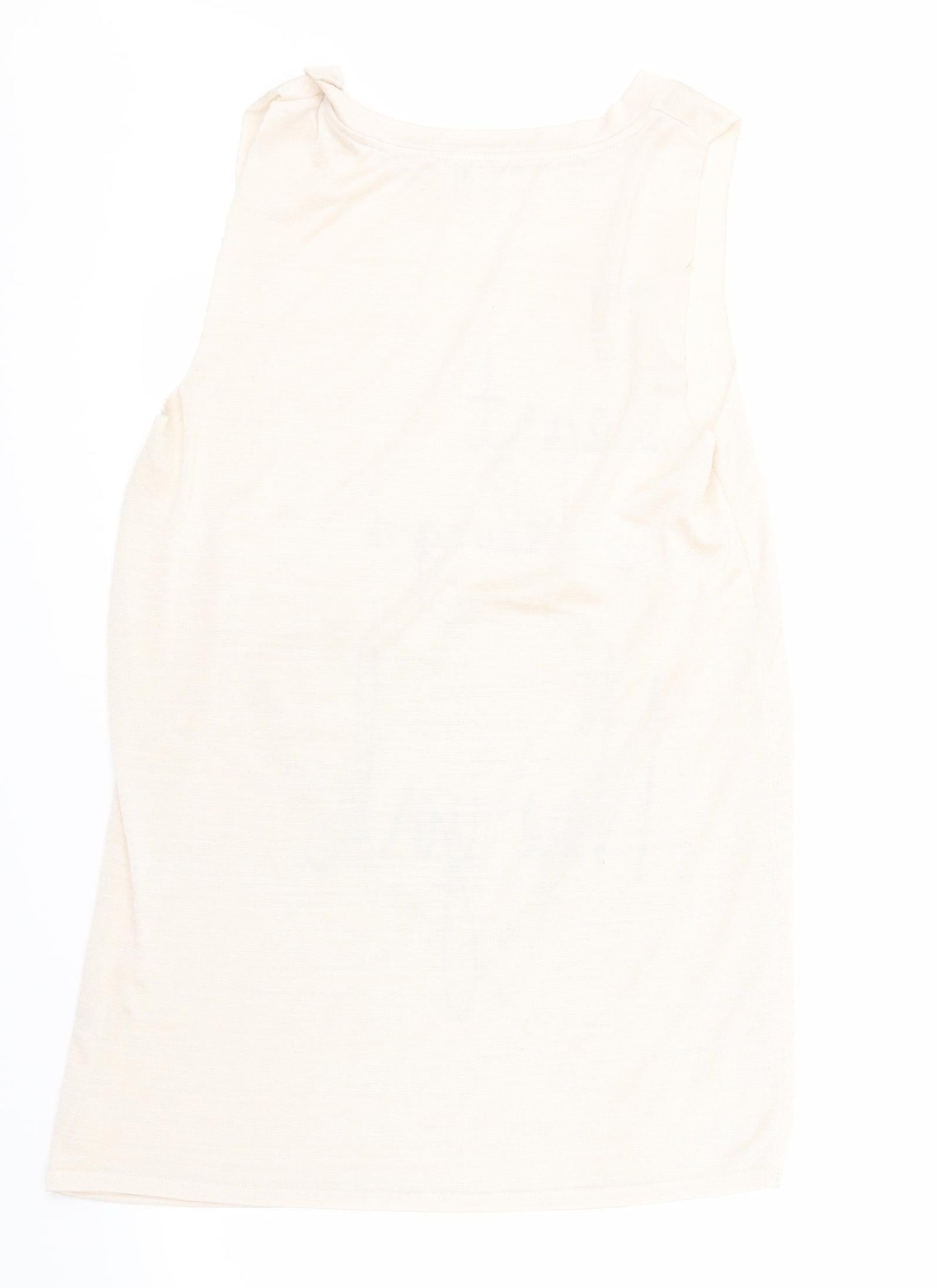 River Isalnd Womens Beige   Basic T-Shirt Size 12