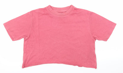 Womens UK Size XS Topshop Pink Basic Tank
