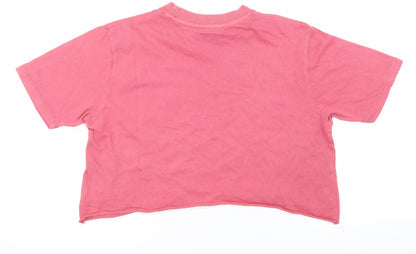 Womens UK Size XS Topshop Pink Basic Tank