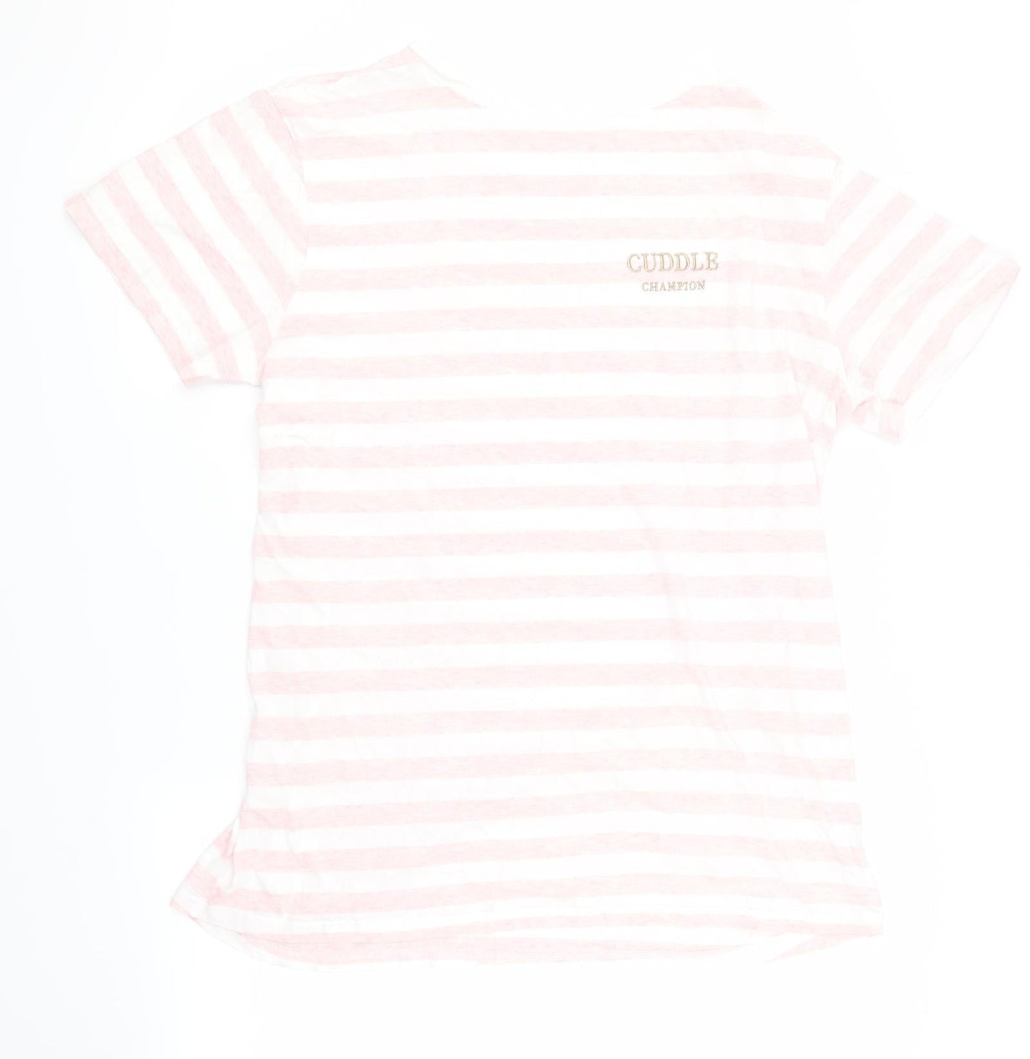 Primark Womens Pink Striped  Kaftan Nightshirt Size 10