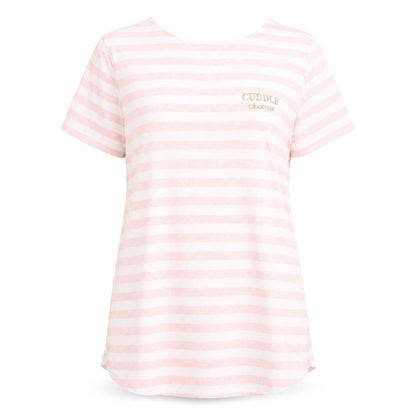 Primark Womens Pink Striped  Kaftan Nightshirt Size 10