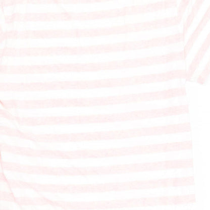 Primark Womens Pink Striped  Kaftan Nightshirt Size 10