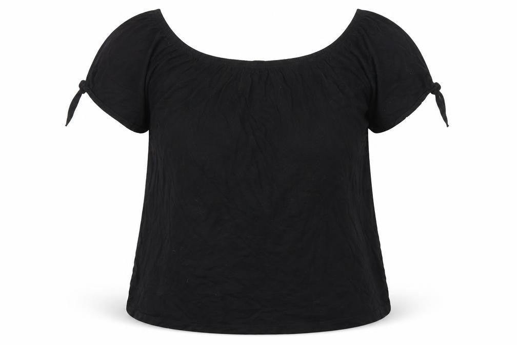 Womens UK Size 8 New Look Black Basic Blouse