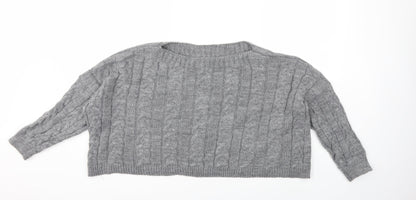 Preworn Womens Gold  Knit Pullover Jumper Size L