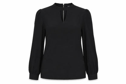Womens UK Size 10 Atmosphere Black Basic Blouse