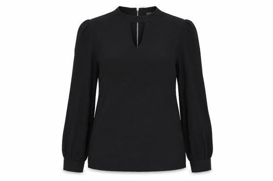 Womens UK Size 10 Atmosphere Black Basic Blouse