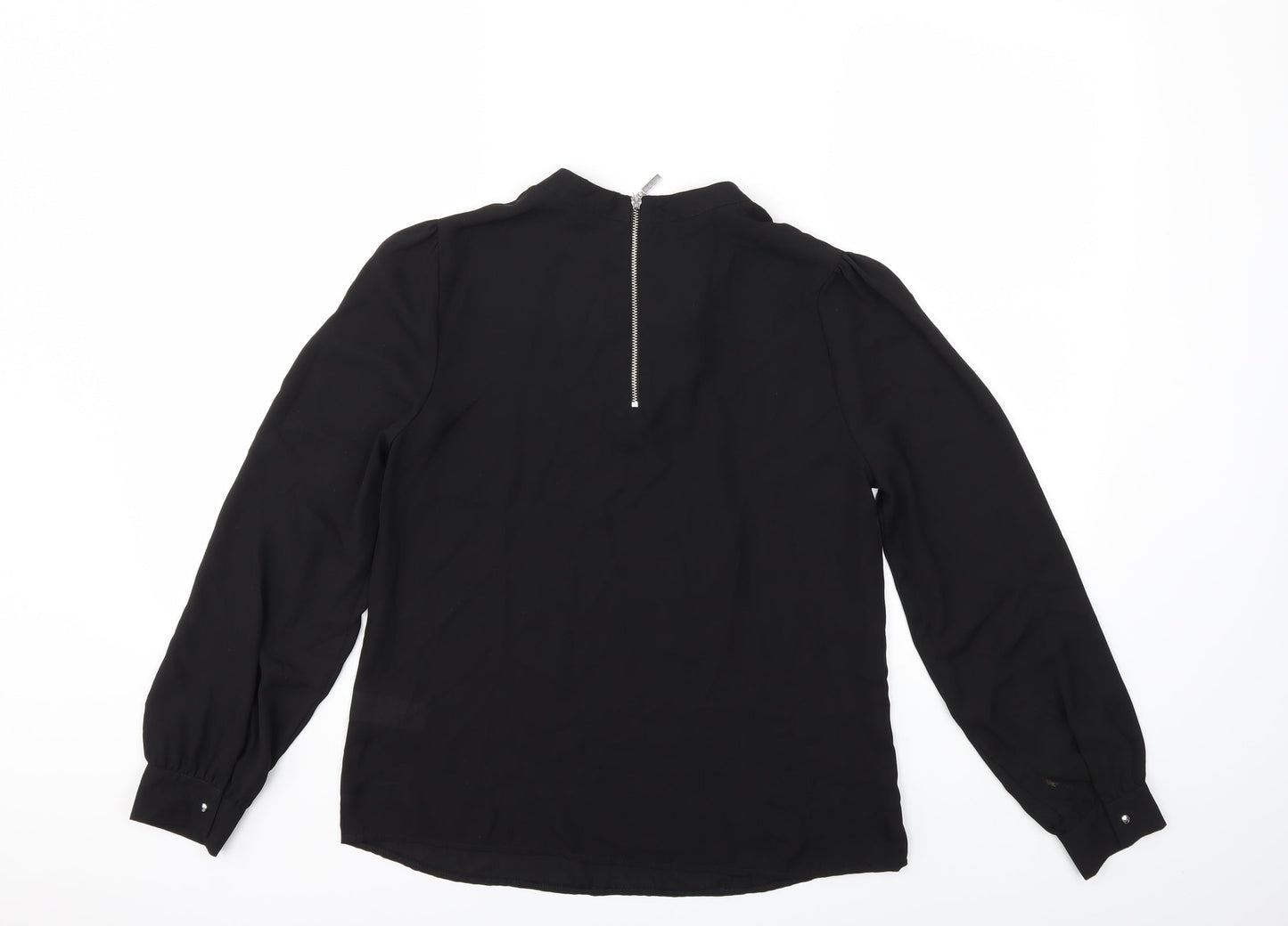Womens UK Size 10 Atmosphere Black Basic Blouse