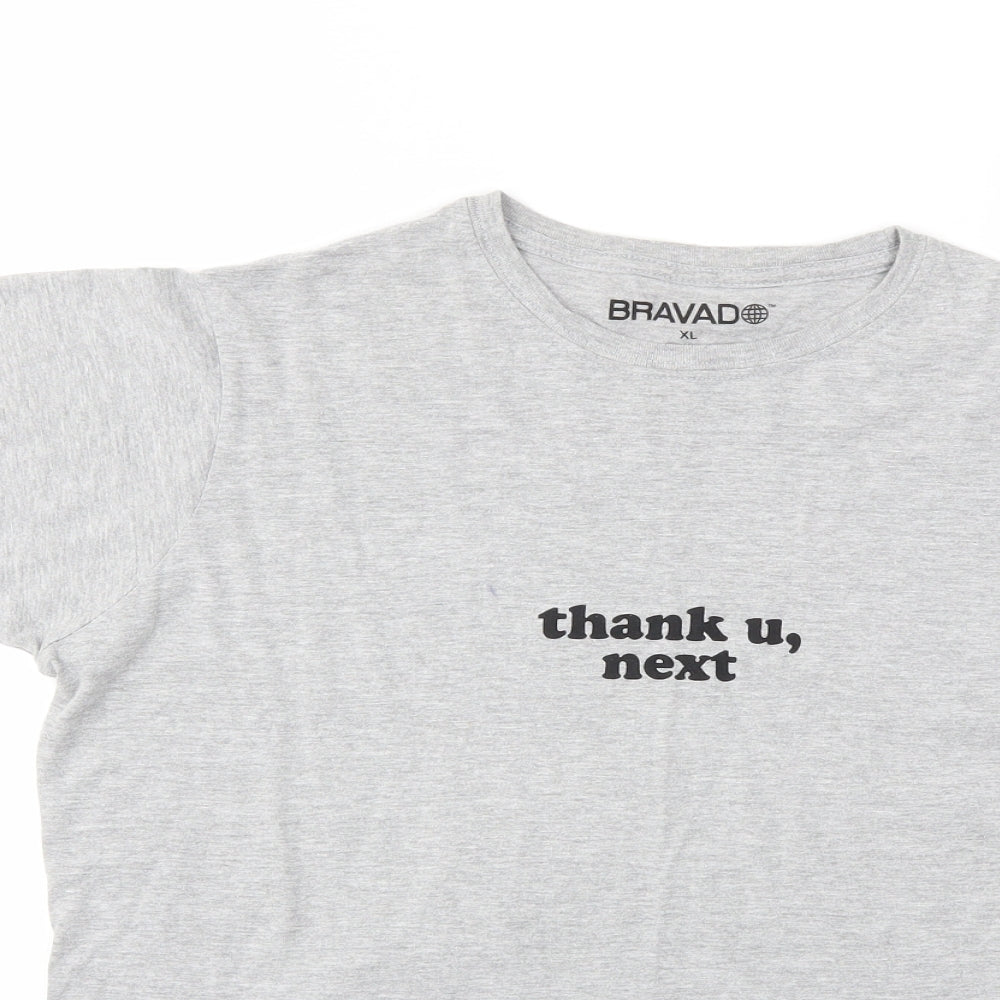BRAVAD Womens Grey   Basic T-Shirt Size XL