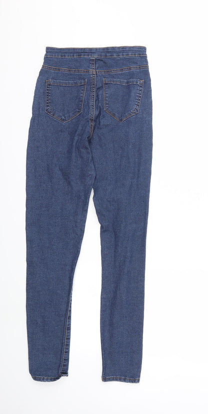 Womens UK Size 24 in Preworn Regular Fit Skinny Blue Jeans