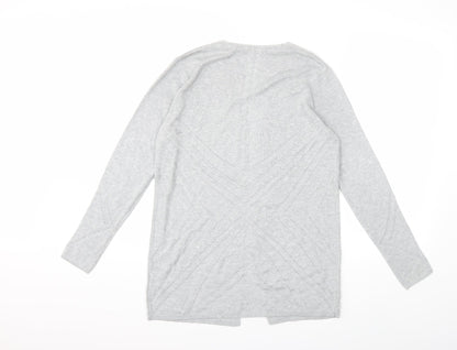Principles Womens Grey  Knit Cardigan Jumper Size 12