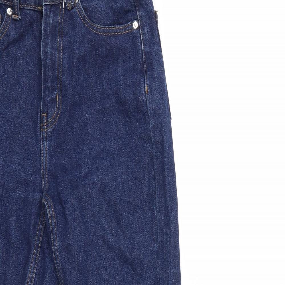 Denim & Co. Womens Blue  Denim Straight Jeans Size 6 L26 in