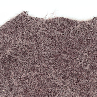 Select Womens Purple  Knit Pullover Jumper Size 12