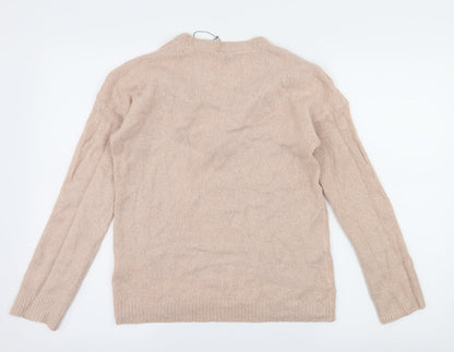 Fluid Womens Pink  Knit Pullover Jumper Size 8