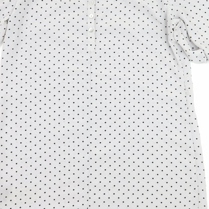 H&M Womens Gold Polka Dot  A-Line  Size 14