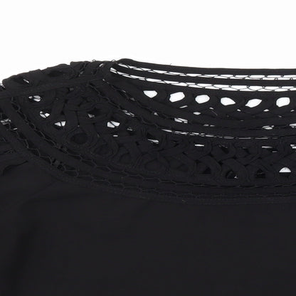 Womens UK Size 6 H&M Black Basic Blouse