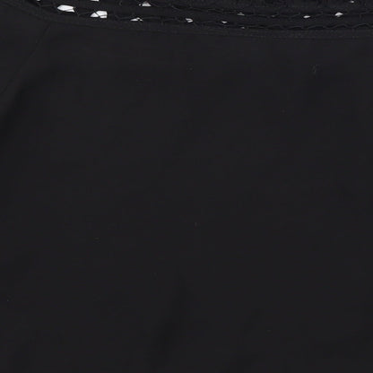Womens UK Size 6 H&M Black Basic Blouse