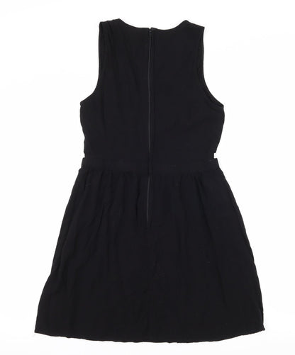 H&M Womens Black   Fit & Flare  Size 10  - Cut Out Waist