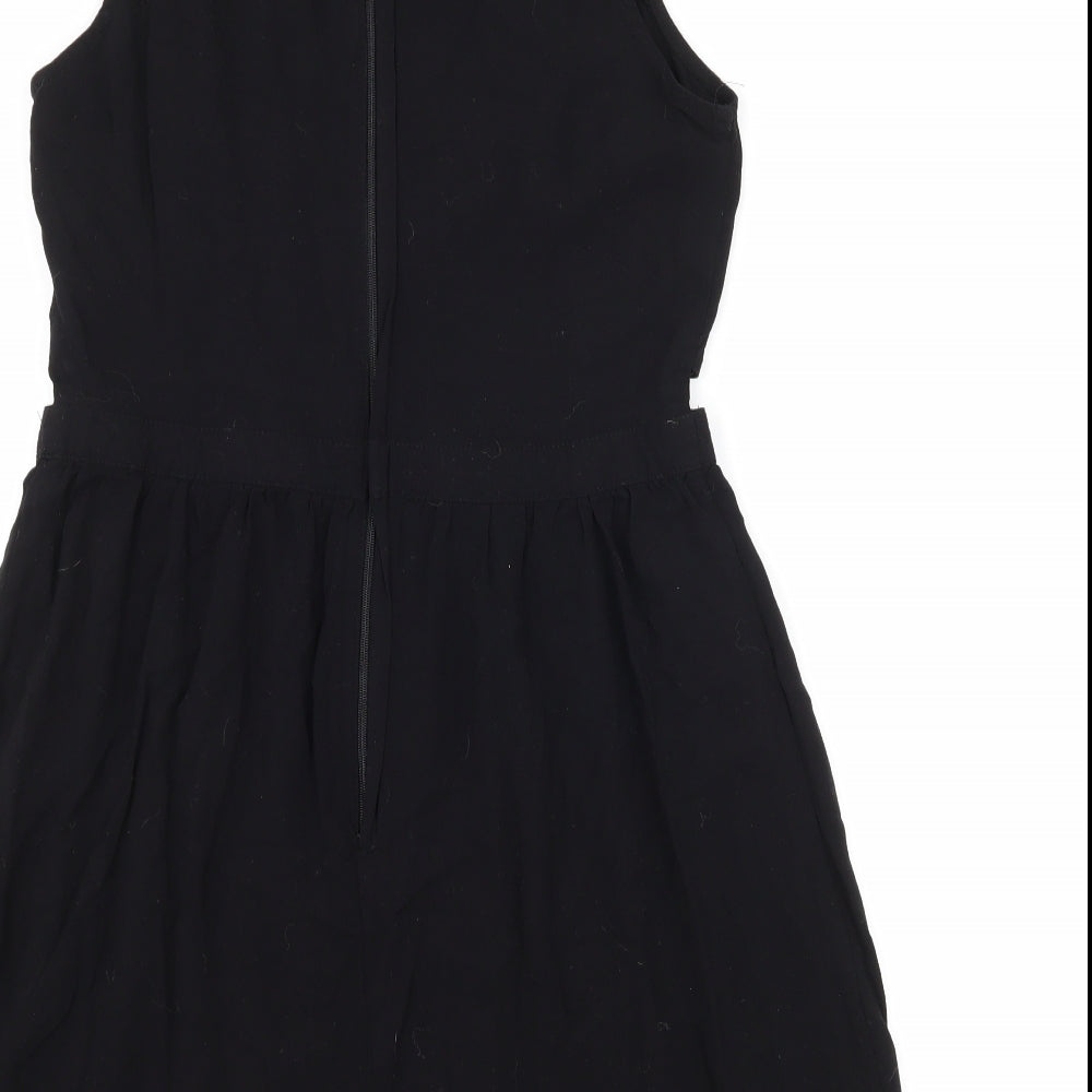 H&M Womens Black   Fit & Flare  Size 10  - Cut Out Waist