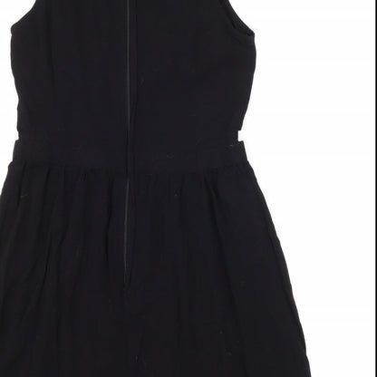 H&M Womens Black   Fit & Flare  Size 10  - Cut Out Waist