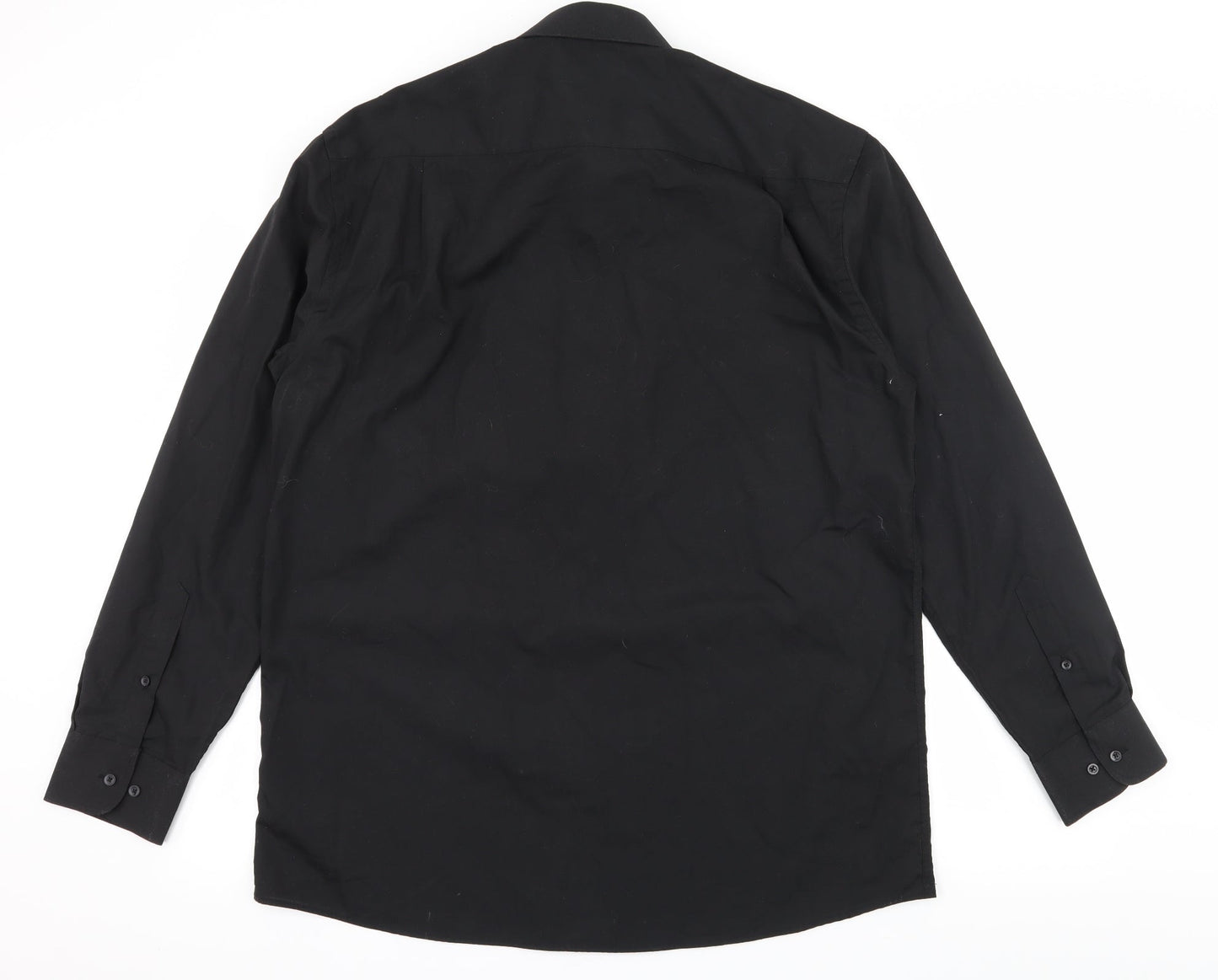 George Mens Black    Button-Up Size 16