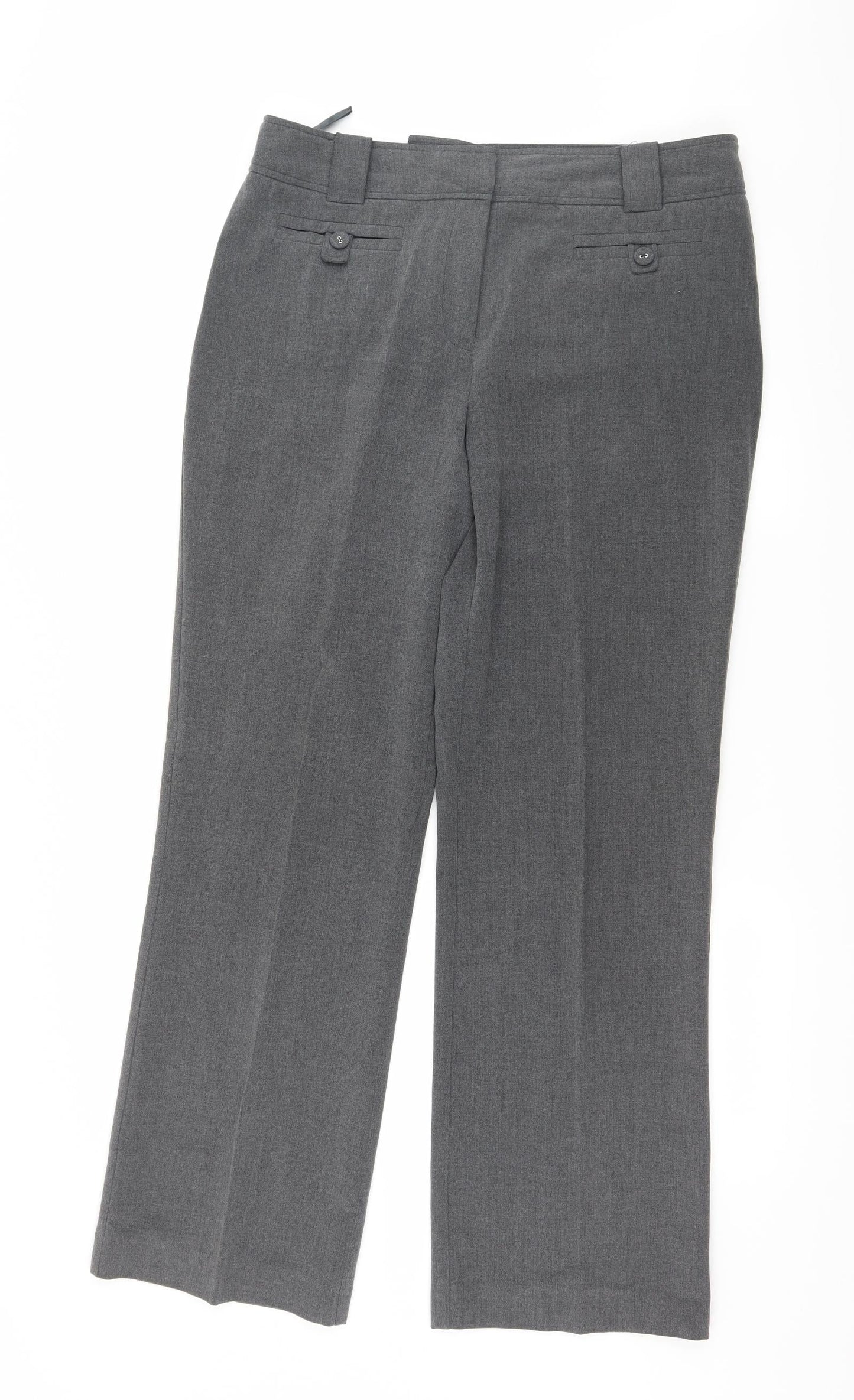 Crimson Womens Grey   Trousers  Size 14 L29 in