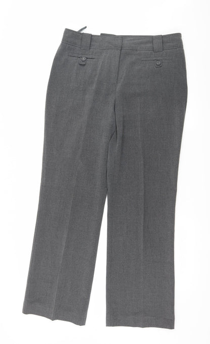 Crimson Womens Grey   Trousers  Size 14 L29 in