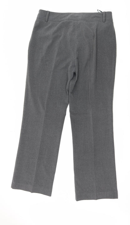Crimson Womens Grey   Trousers  Size 14 L29 in