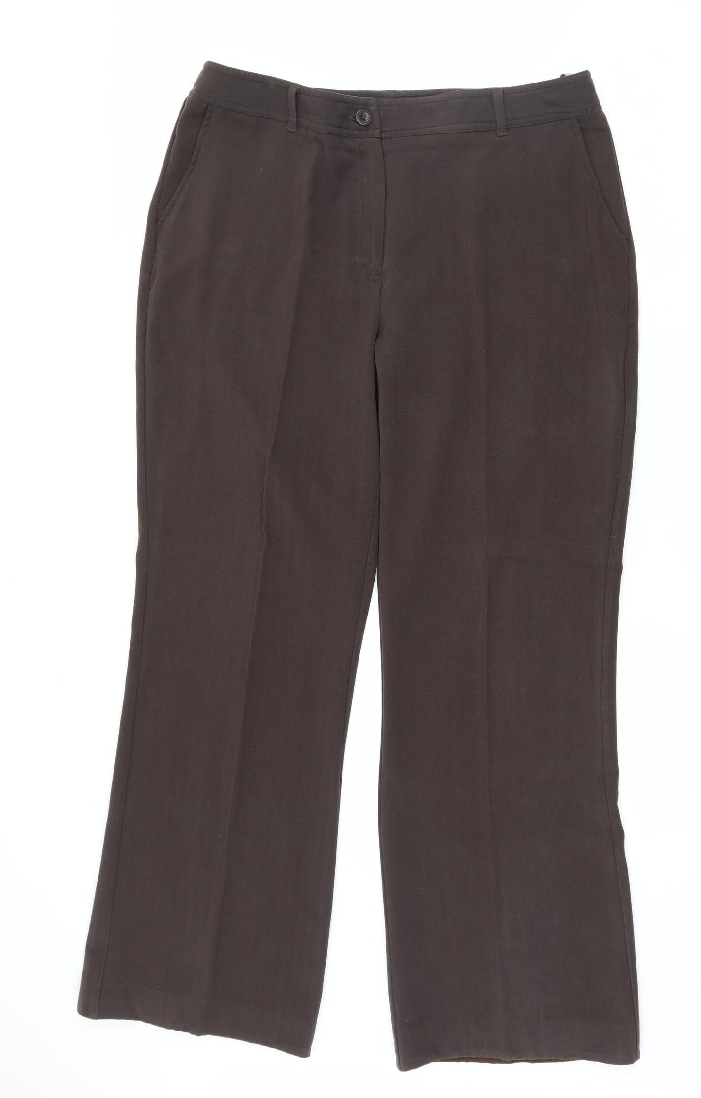 Soon Womens Brown   Trousers  Size 14 L30.5 in