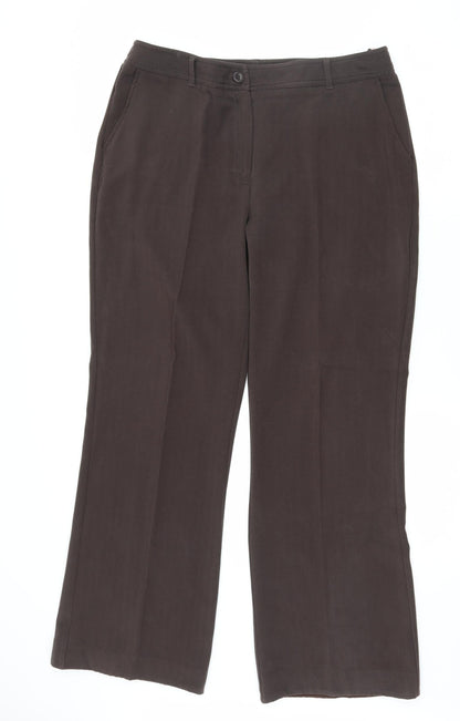Soon Womens Brown   Trousers  Size 14 L30.5 in