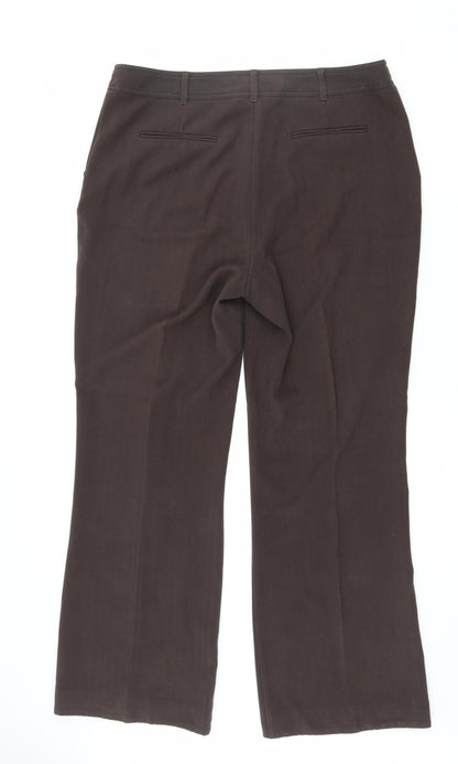 Soon Womens Brown   Trousers  Size 14 L30.5 in